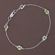 Load image into Gallery viewer, Genuine Green Peridot By The Yard Bracelet