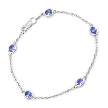 Load image into Gallery viewer, Genuine Purple Tanzanite By The Yard Bracelet