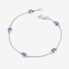 Load image into Gallery viewer, Genuine Purple Tanzanite By The Yard Bracelet