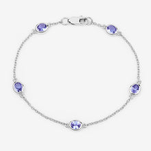 Load image into Gallery viewer, Genuine Purple Tanzanite By The Yard Bracelet