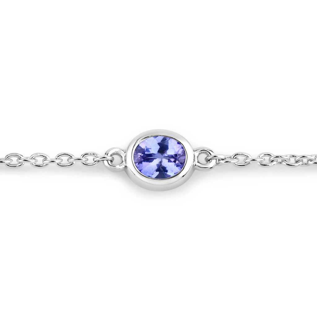 Genuine Purple Tanzanite By The Yard Bracelet