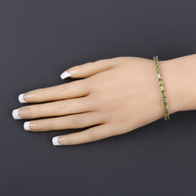 Load image into Gallery viewer, Genuine Green Peridot Tennis Bracelet