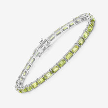 Load image into Gallery viewer, Genuine Green Peridot Tennis Bracelet