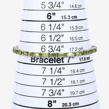 Load image into Gallery viewer, Genuine Green Peridot Tennis Bracelet