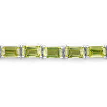 Load image into Gallery viewer, Genuine Green Peridot Tennis Bracelet