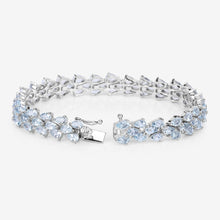 Load image into Gallery viewer, Genuine Aquamarine Tennis Bracelet