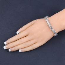 Load image into Gallery viewer, Genuine Aquamarine Tennis Bracelet