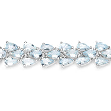 Load image into Gallery viewer, Genuine Aquamarine Tennis Bracelet
