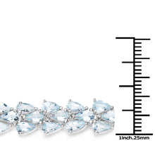 Load image into Gallery viewer, Genuine Aquamarine Tennis Bracelet