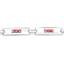 Load image into Gallery viewer, Genuine Orange Sapphire Tennis Bracelet