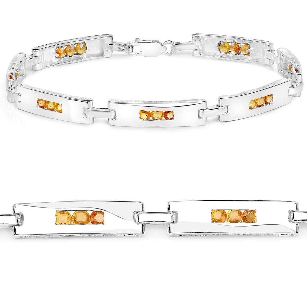 Genuine Yellow Sapphire Tennis Bracelet