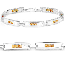 Load image into Gallery viewer, Genuine Yellow Sapphire Tennis Bracelet