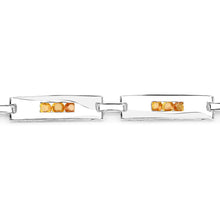 Load image into Gallery viewer, Genuine Yellow Sapphire Tennis Bracelet