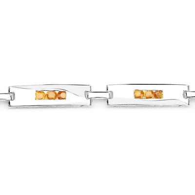 Genuine Yellow Sapphire Tennis Bracelet