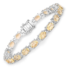 Load image into Gallery viewer, Genuine Yellow Citrine Tennis Bracelet