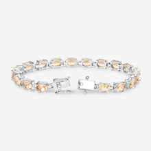 Load image into Gallery viewer, Genuine Yellow Citrine Tennis Bracelet