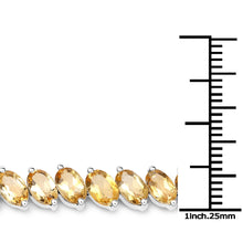 Load image into Gallery viewer, Genuine Yellow Citrine Tennis Bracelet