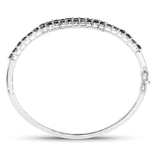 Load image into Gallery viewer, Genuine Black Bangle Diamond Bracelet