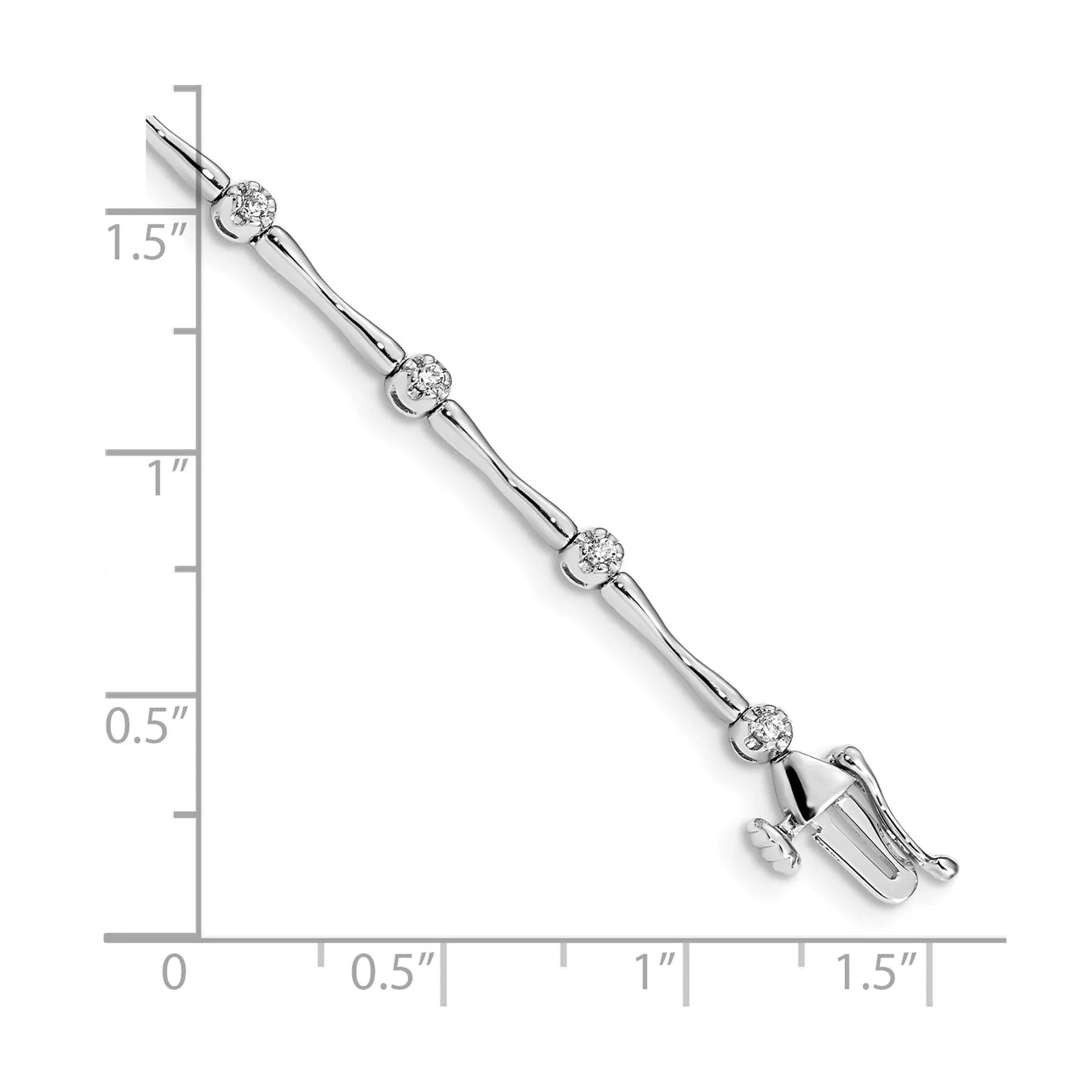 Genuine Diamond 14K White Gold Link Bracelet Fine Color Jewels Anniversary bracelet for her,Birthstone bracelet for grandma,Birthstone bracelet for her,birthstone bracelet for mom,bracelet for girlfriend,bracelet for her,bracelet for mom,bracelet for wife,bracelet for women,Gemstone Bracelet,QG