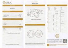 Load image into Gallery viewer, Quality certificate of Moissanite Ring with Moissanite Accents in Sterling Silver - FineColorJewels