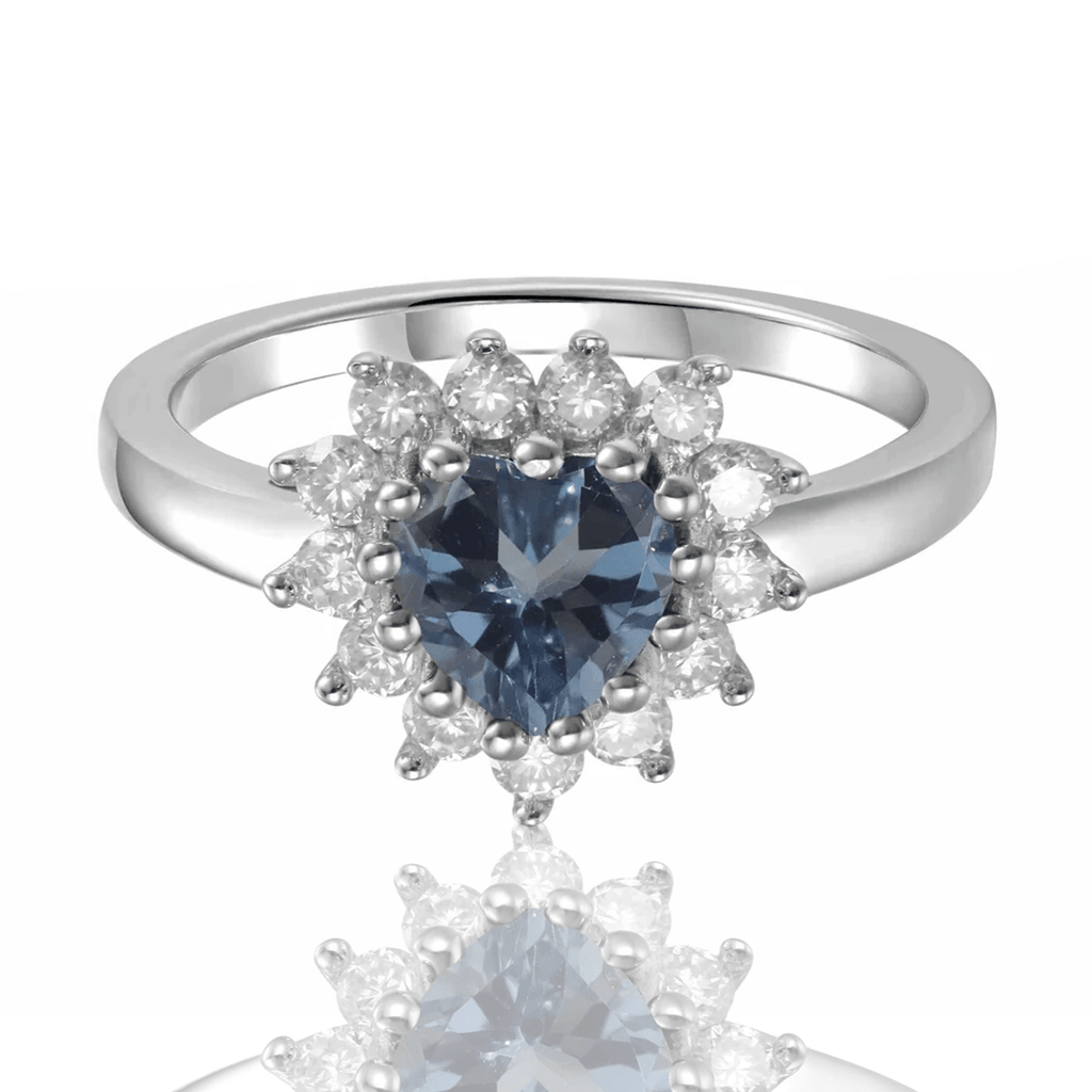 Blue Heart Ring London Blue Topaz Heart Ring