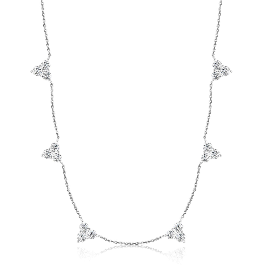 Moissanite Layering Necklace - FineColorJewels