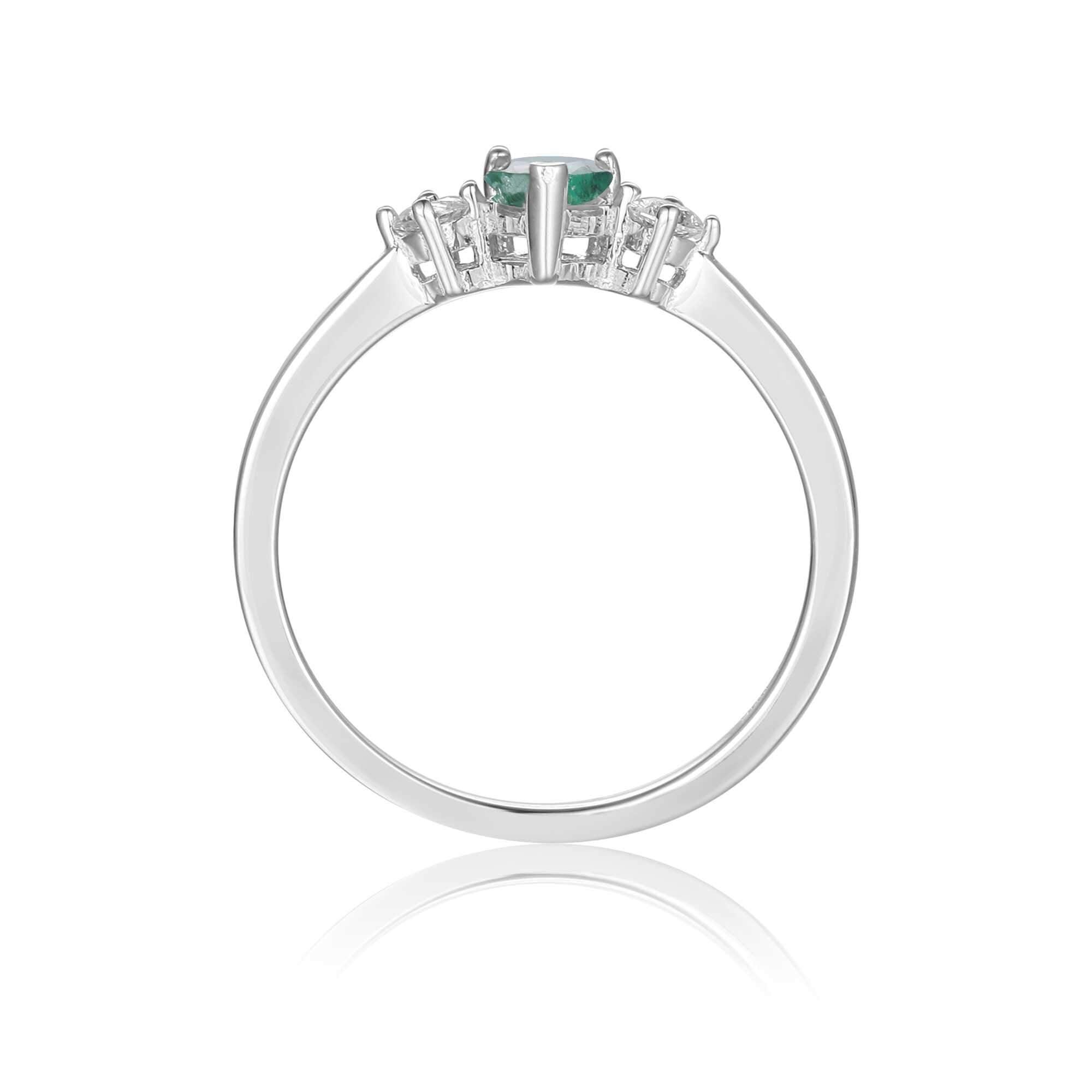 Anniversary ring gift, proposal ring, wedding ring, emerald ring for her