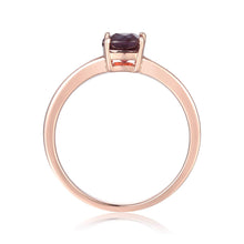 Load image into Gallery viewer, Sterling Silver Ocatogon Cut Created Alexandrite Solitaire Ring