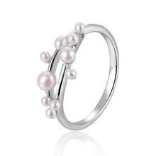 Load image into Gallery viewer, Freshwater pearls rings, fresh water pearl jewelry, cluster ring designs