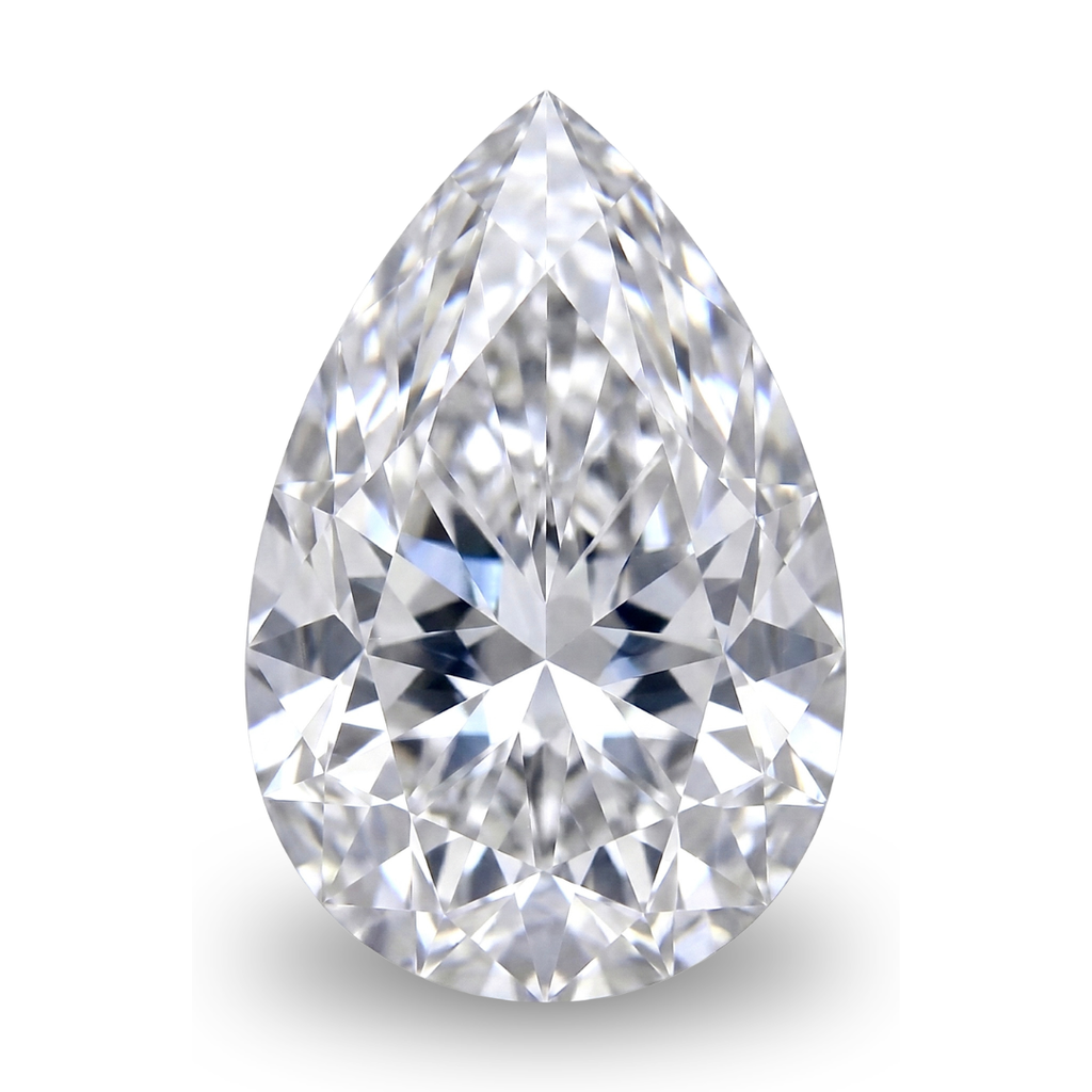 Pear Shaped Loose Lab Grown Diamond Stone VVS2 IGI Certified