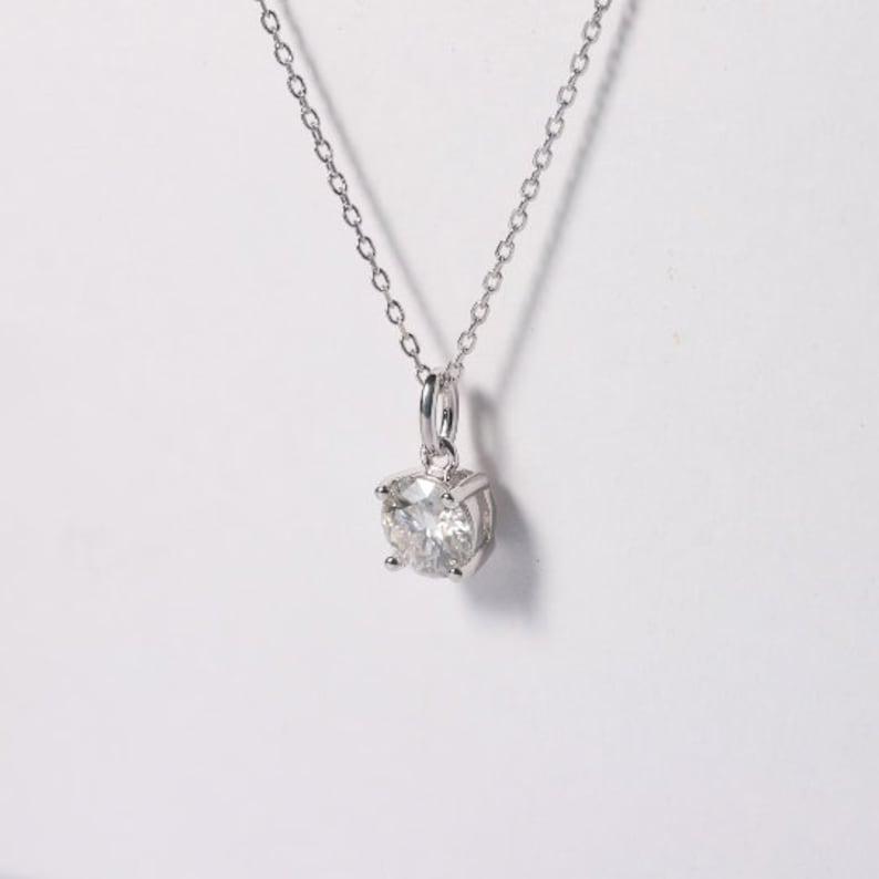 White Moissanite Jewelry Set - FineColorJewels