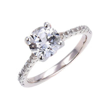 Load image into Gallery viewer, affordable solitaire ring, solitaire ring on a budget, topaz ring under $100