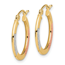 Load image into Gallery viewer, 10K Gold Round Hoop Earrings