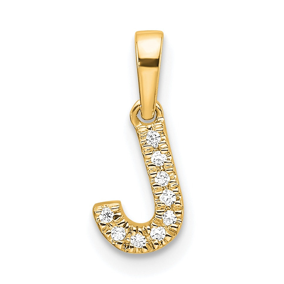Natural Diamond Initials Bail Pendants