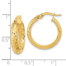 Load image into Gallery viewer, 14K Gold Inside Out Hoop Earrings