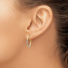 Load image into Gallery viewer, 10k Gold Medium Oval Hoop Earrings