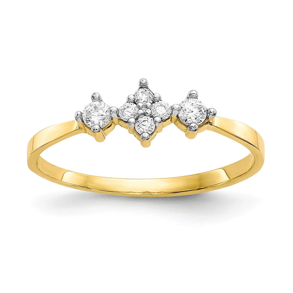 10k Gold CZ Ring