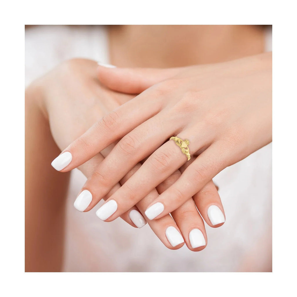 10K Gold Claddagh Unisex Ring