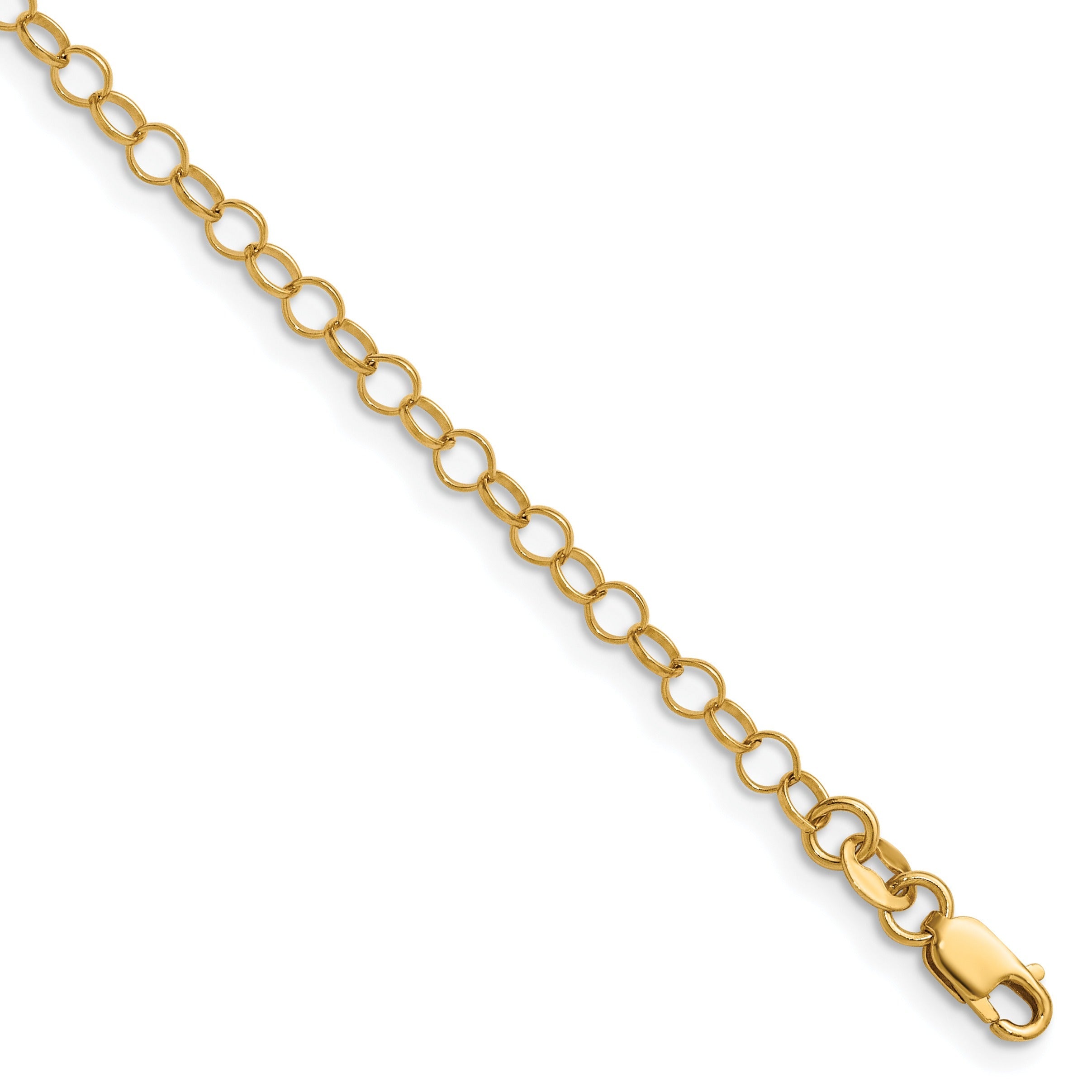 14K Yellow Gold Filled Rolo Chain with Lobster Clasp