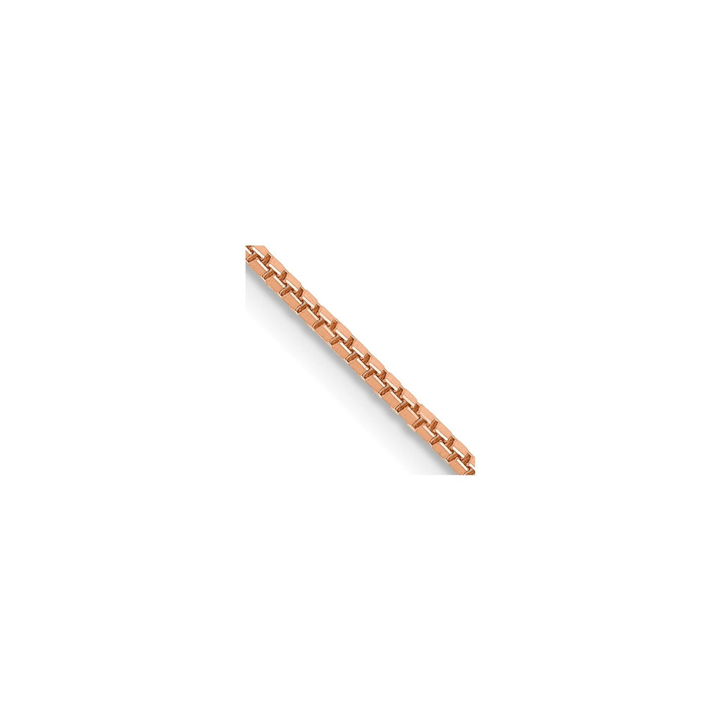 1 mm Solid Gold Box Chain 18 inch
