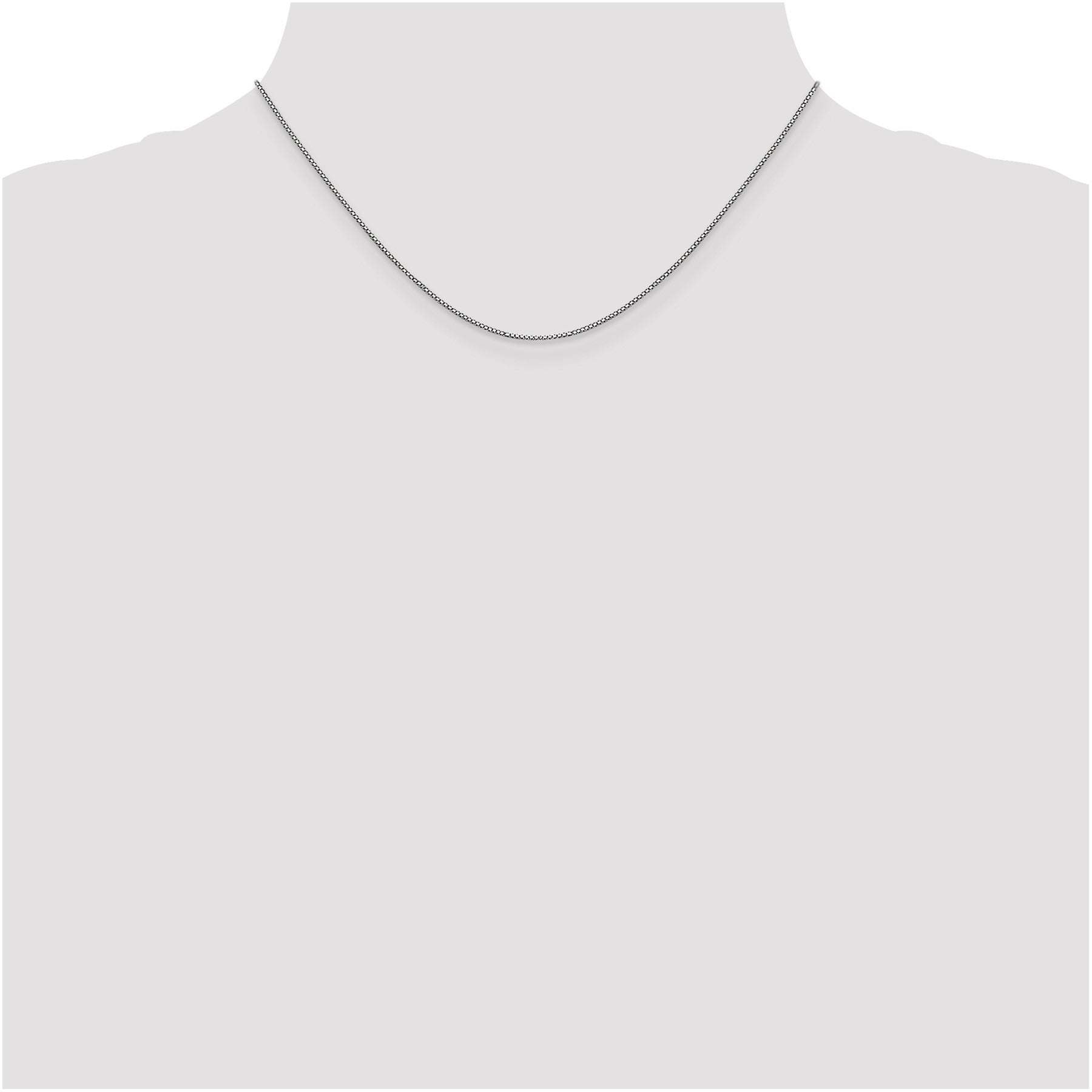 Men Box 14K Yellow and White Gold Chain Necklaces