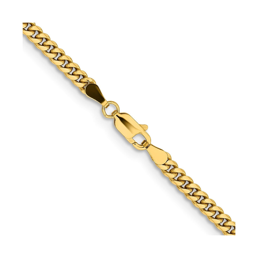 10k Gold Cuban Chain Necklace 18 inch