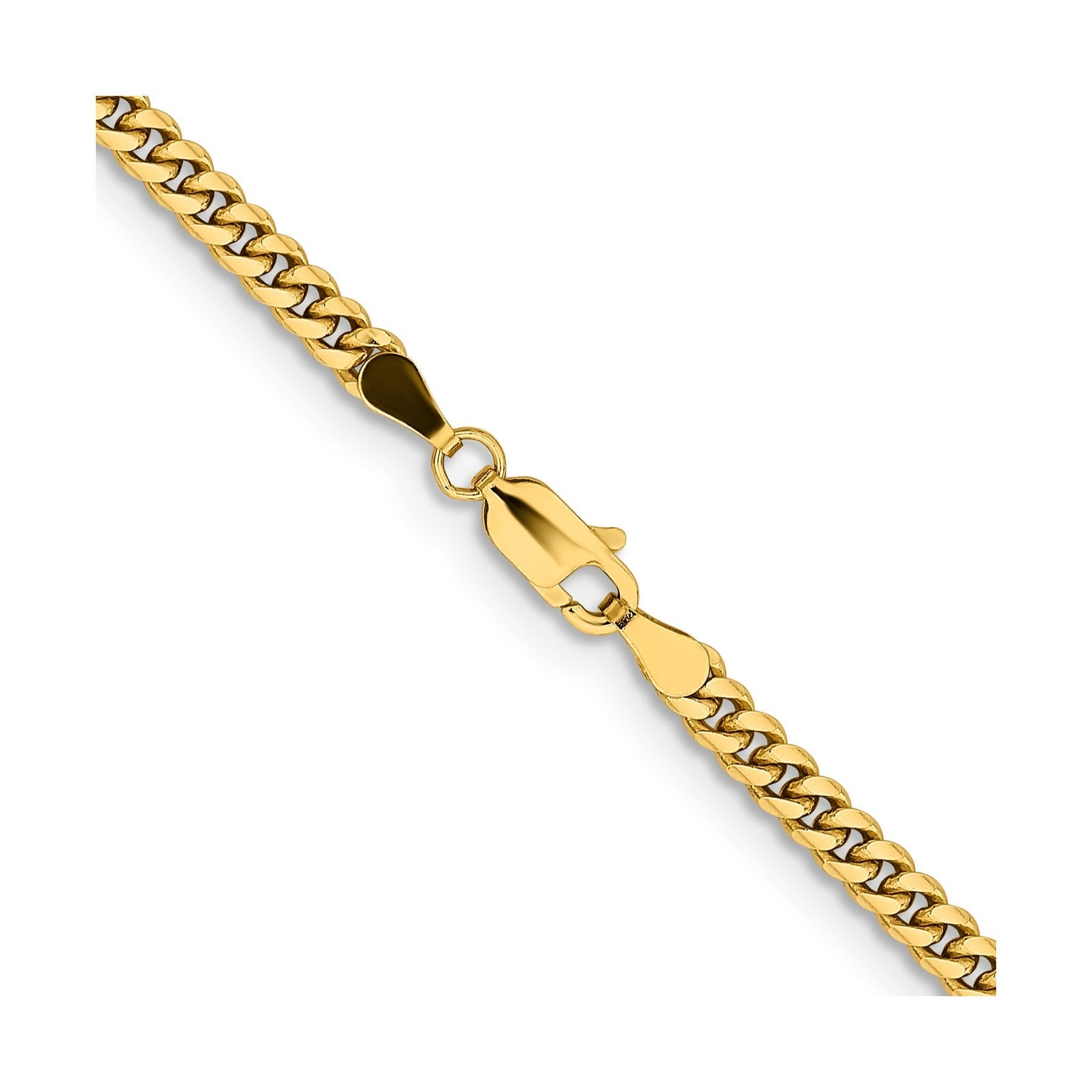 10k Gold Cuban Chain Necklace 18 inch
