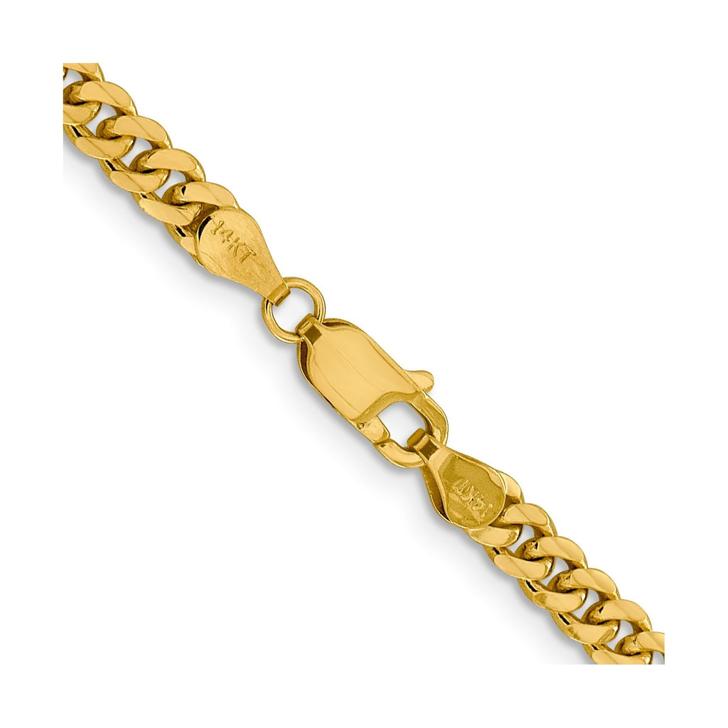 20 inch Miami Cuban Unisex Chain Necklace 14k Gold