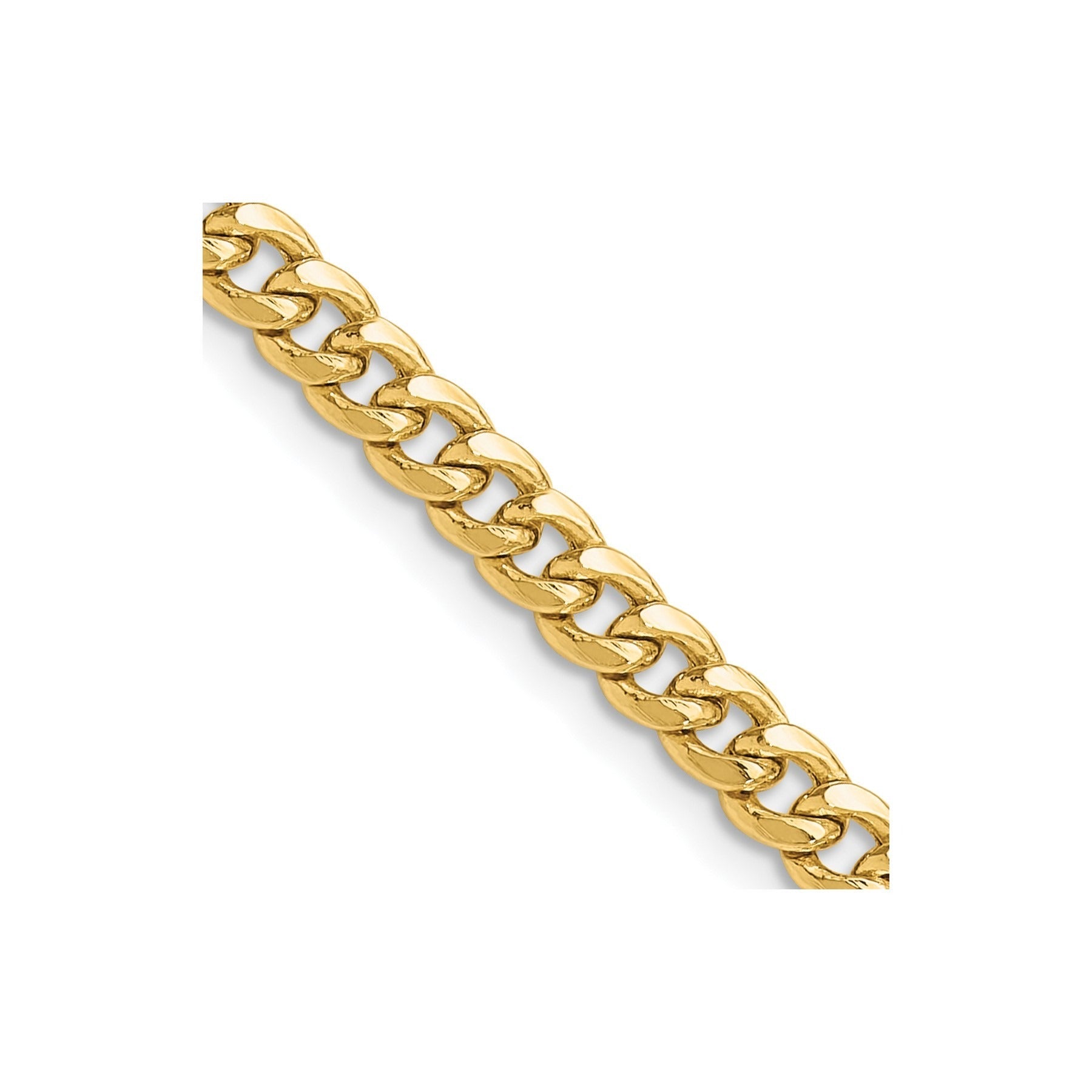 20 inch Miami Cuban Unisex Chain Necklace 14k Gold