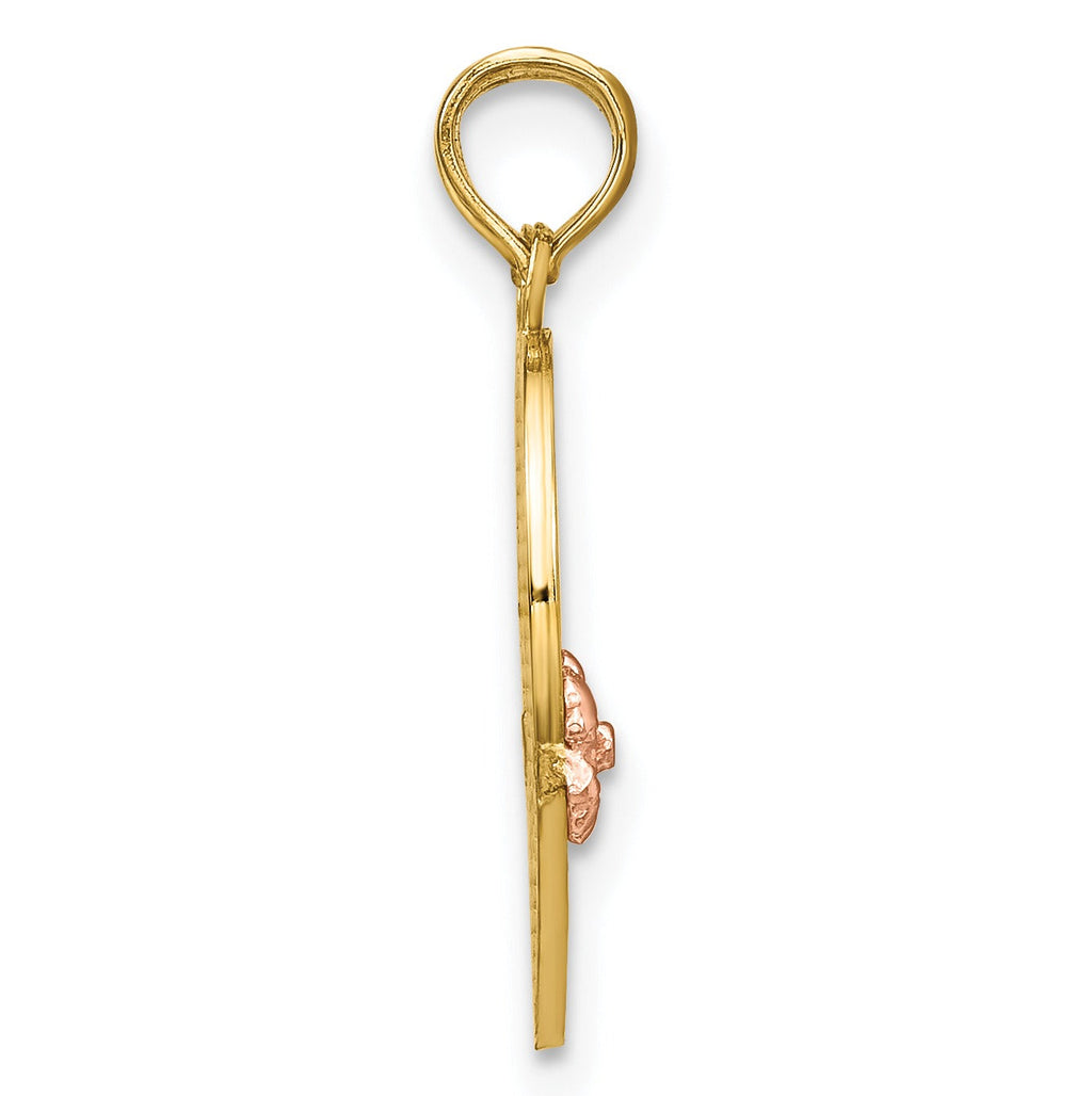 14k Gold  BIG SIS-LIL SIS Break-apart Heart Charm Pendant