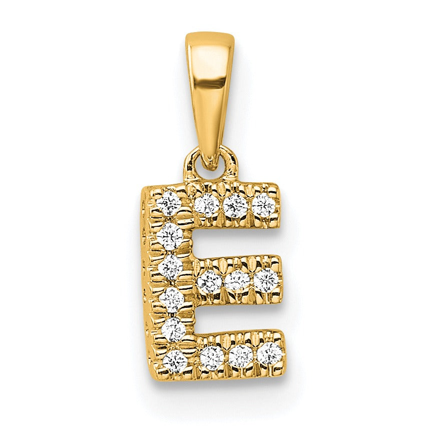 Natural Diamond Initials Bail Pendants