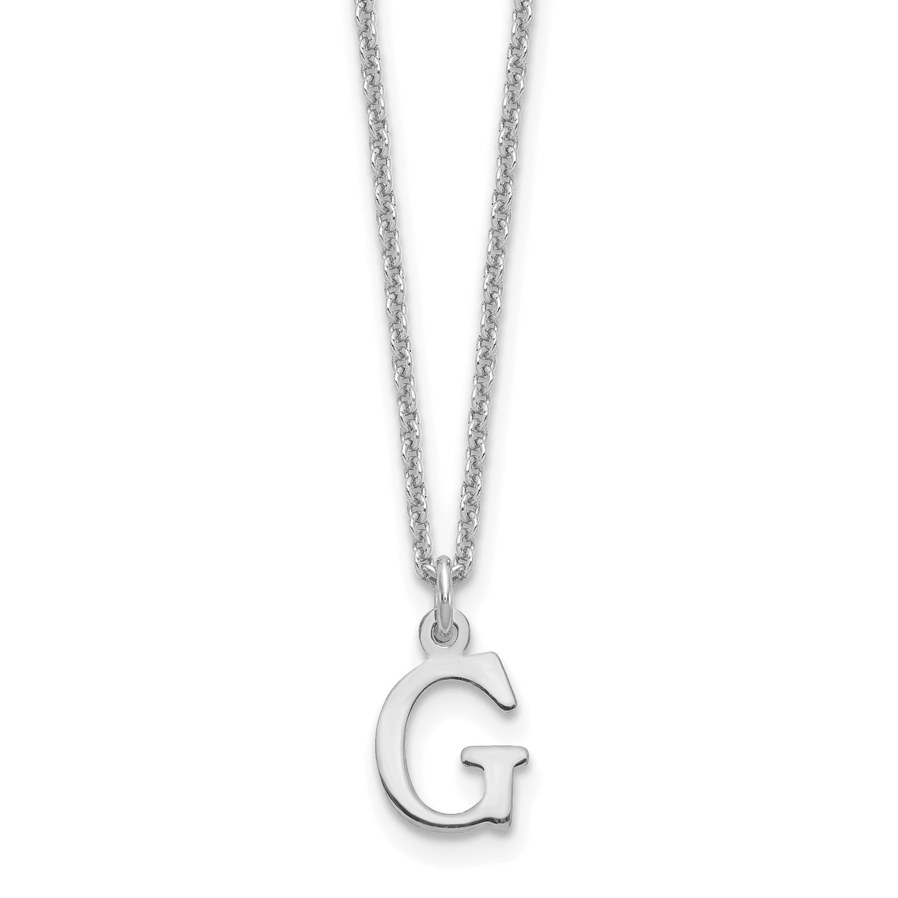 10K God Letters Initial Necklaces