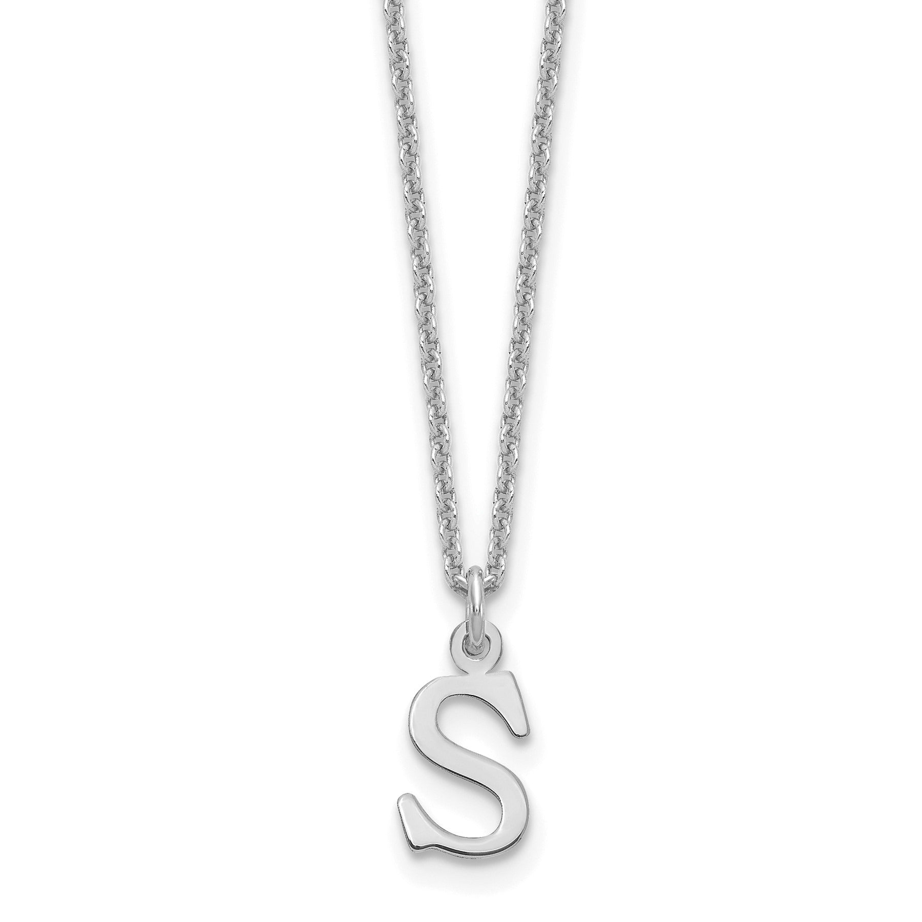 10K God Letters Initial Necklaces