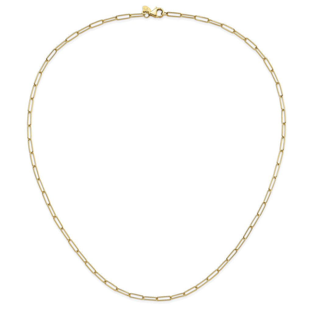 10K Yellow Gold Fancy Link Chain Necklace